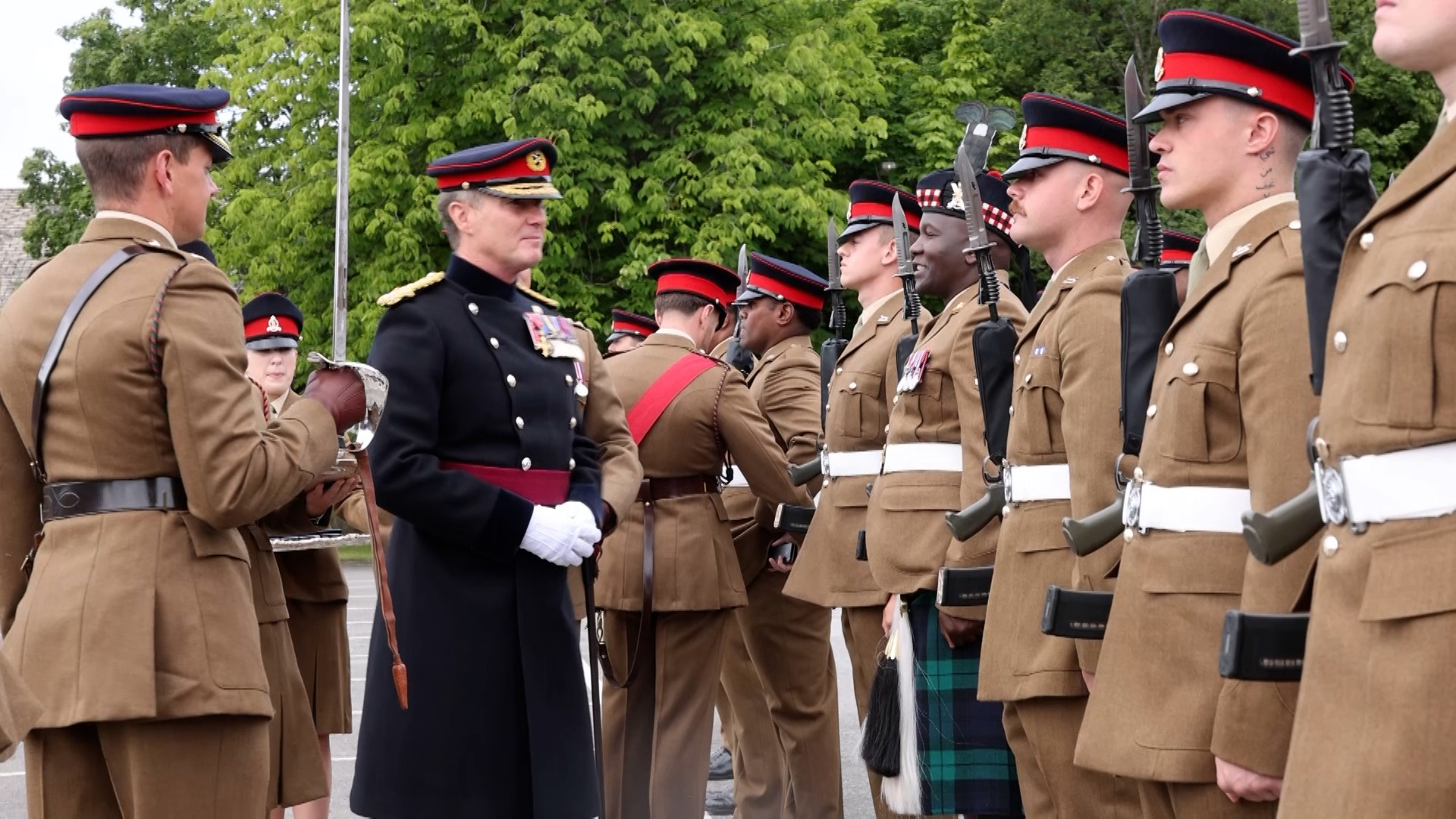 Major General Zachary Stenning, himself a former Commanding Officer of the battalion, reviewed the parade